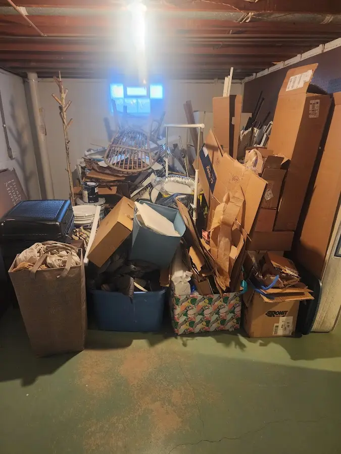 Roll-off dumpster container at job site for 20 Yard Dumpster Rental in Georgetown